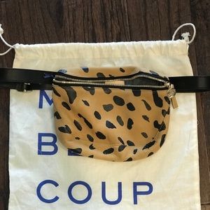 Clare V. Leopard fanny pack BNWT